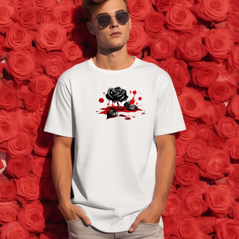 Black Rose Shirt -Anti Valentine T-shirt